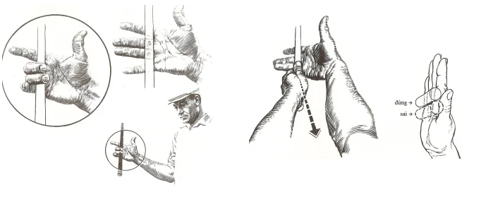 Cách đặt tay cầm gậy golf chuẩn