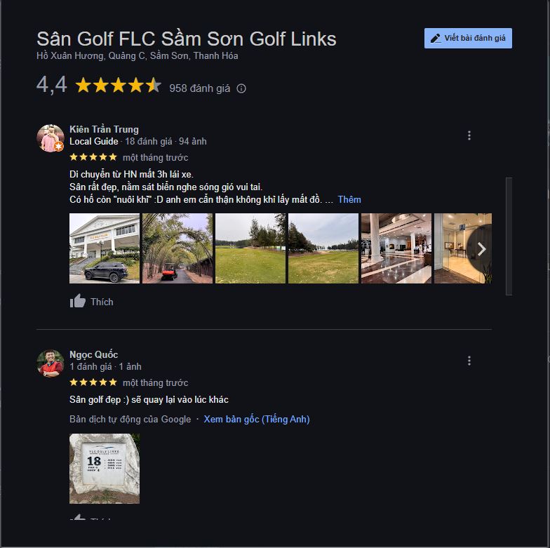 Top các sân golf ở miền Bắc