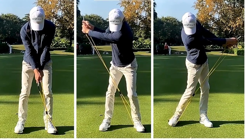 Tập luyện Swing Ổn Định với Dây tập kháng lực Khi Tập Luyện Golf Tại Nhà