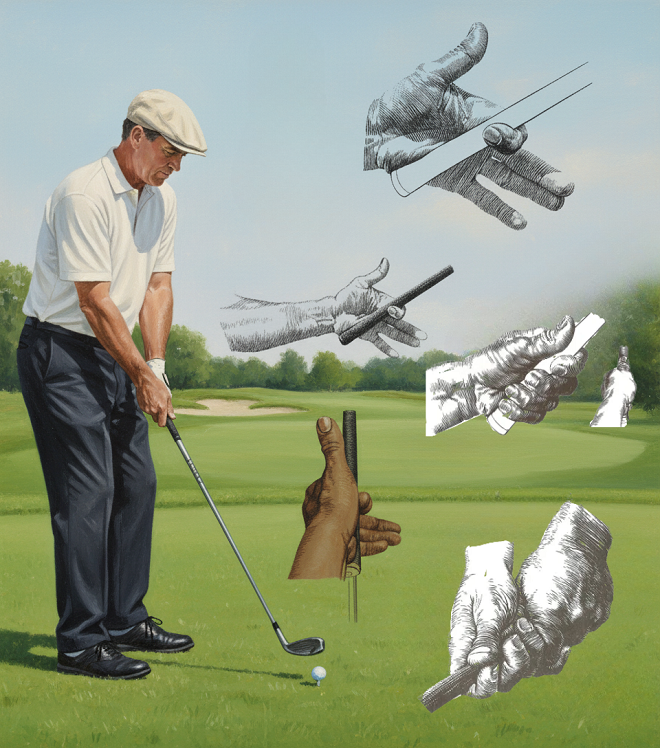 Hướng dẫn tay cầm grip tư thế chơi golf chuẩn